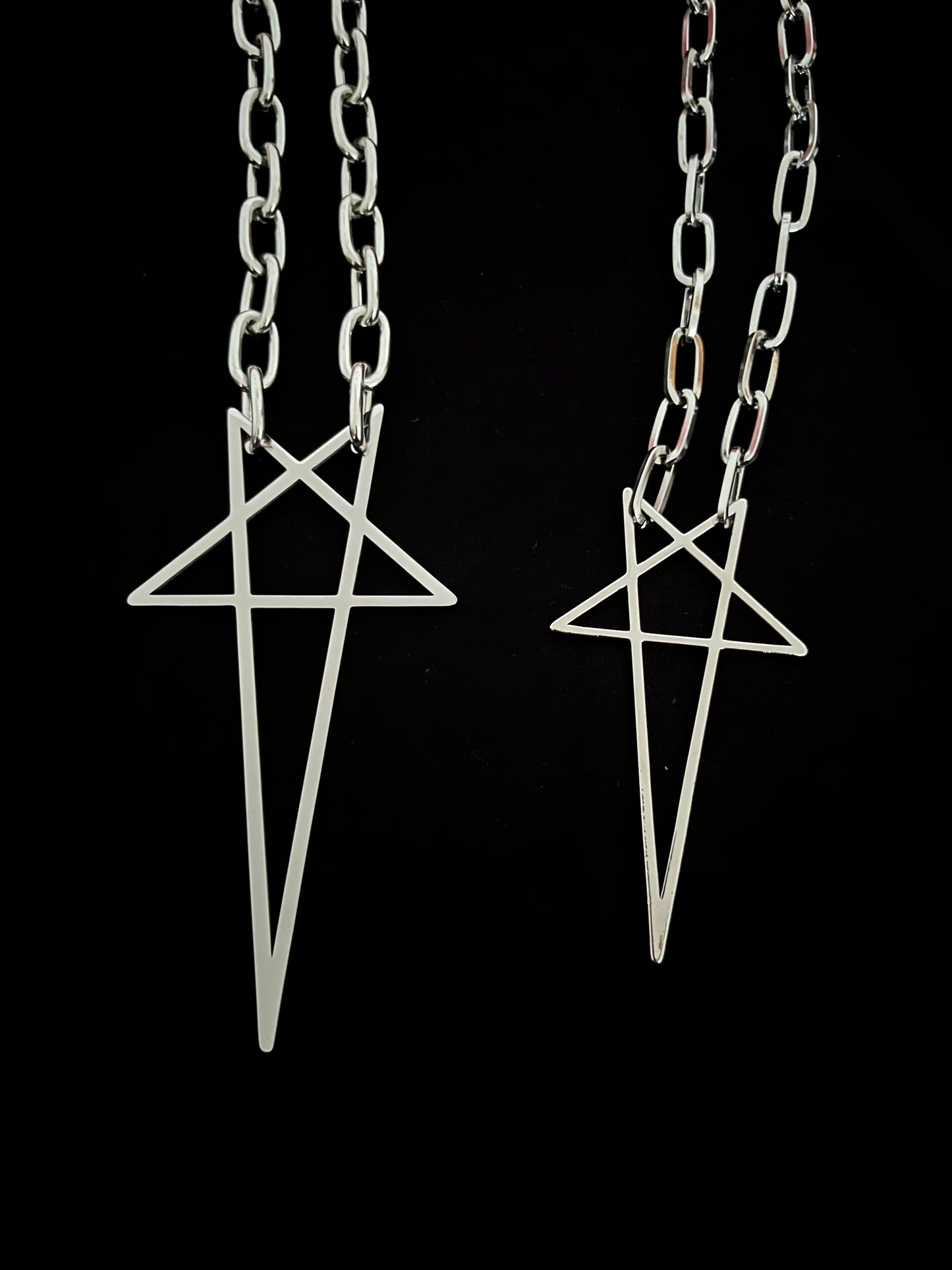 PUNKLRY SMALL PENTAGRAM CHAIN