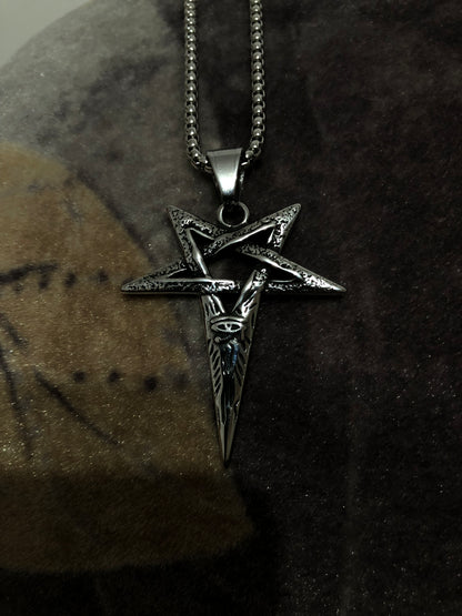 PUNKLRY PENTAGRAM OF RA NECKLACE