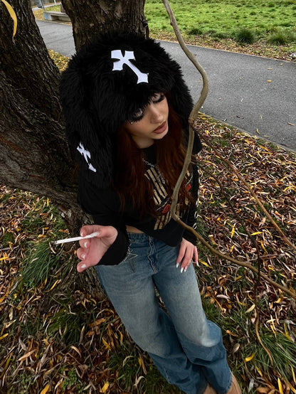 PUNKLRY BUNNY EARS USHANKA