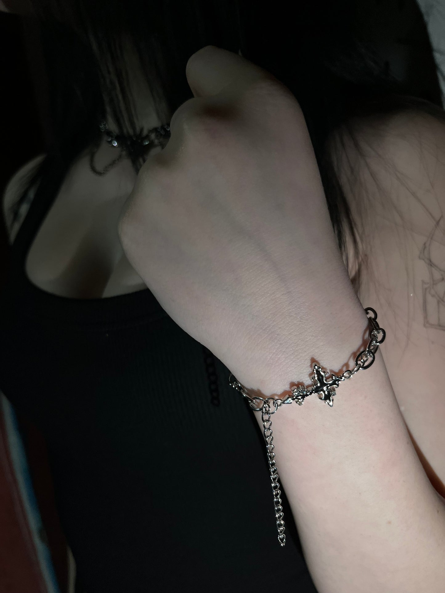 BE Black Void Cross Bracelet