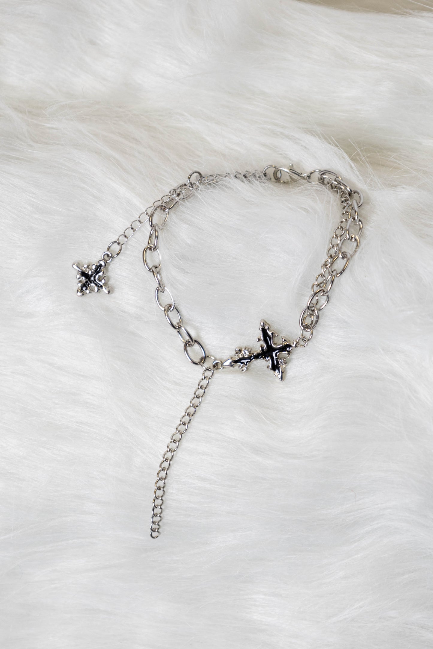 BE Black Void Cross Bracelet