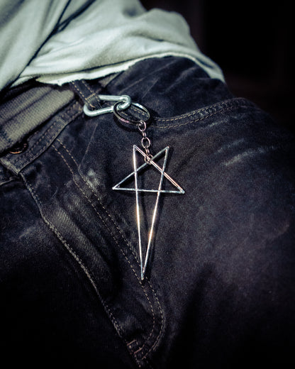 PUNKLRY PENTAGRAM KEYCHAIN
