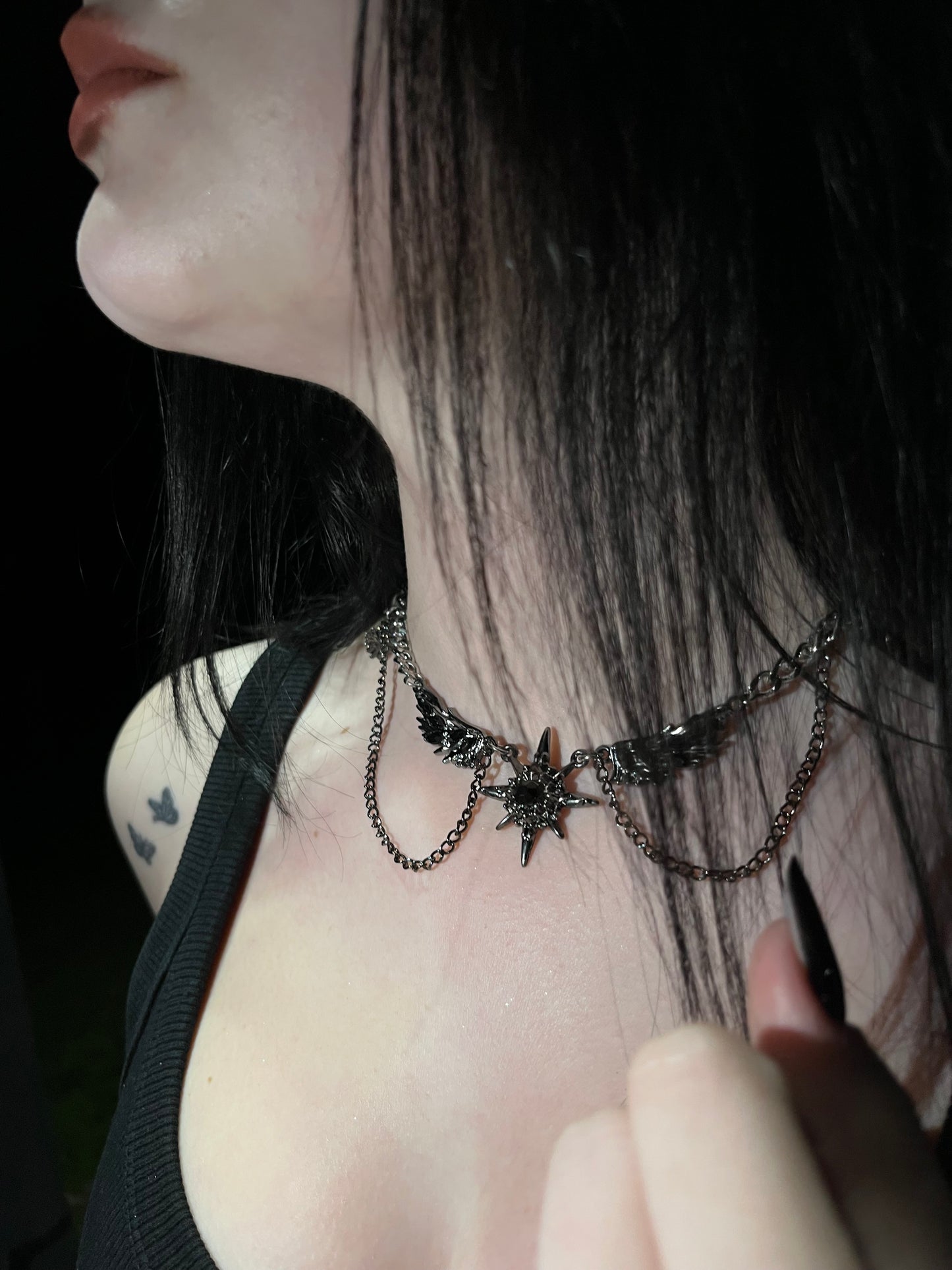 BE Black Star Necklace
