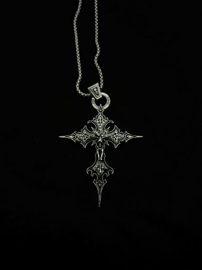 PUNKLRY SHARP CROSS NECKLACE