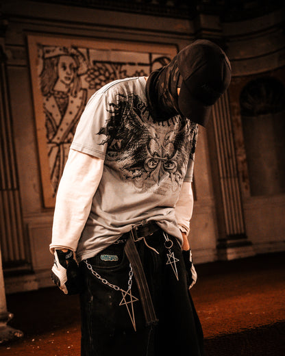 PUNKLRY PENTAGRAM KEYCHAIN